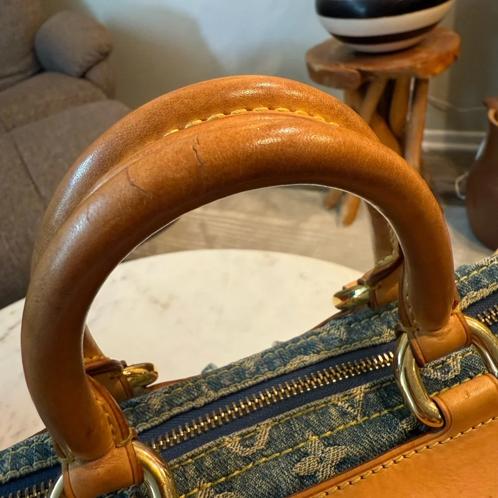 AUTH Louis Vuitton Denim NEO SPEEDY handbag - Picture 6 of 16